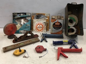 lot 51 image: Lot Of Assorted Hand Tools, Planer, Saws Blades, Etc