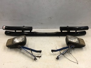 lot 55 image: Snowplow Headlights Set & (1) Tube-Steel Bumper