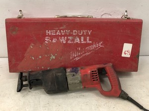 lot 92 image: Milwaukee HD Sawzall With Steel Case