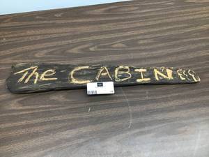 lot 18 image: Wood Sign -  The Cabin