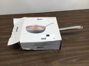 lot 29 image: PARINI 11 Copper Non Stick Wok with Lid