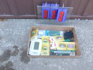 Flat of fuses & misc. electrical. As shown.