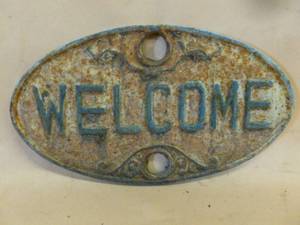 Cast Iron Sign
