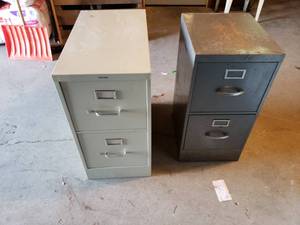 2 Small File Cabinets
