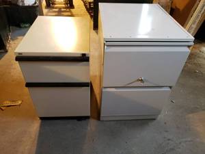 2 Small File Cabinets