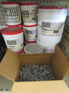 PIN RIVETS-11 BUCKETS OF THEM