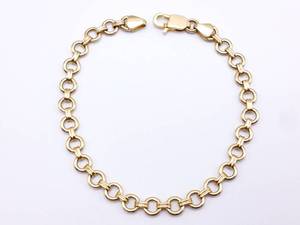 Heavy and Well Designed 14k Yellow Gold Bracelet 13.4 Grams $1875