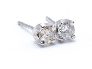 Diamond Stud Estate Earrings in 14k White Gold $2100