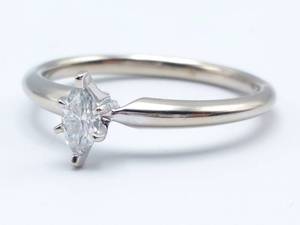 14 Carat Marquise Cut Solitaire Estate Ring in 14k Gold