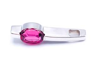 Stunning Tourmaline Modern Designed Pendant in 14k White Gold $1999