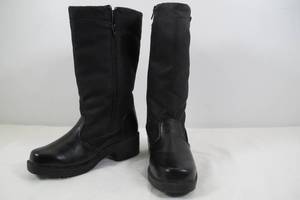 Tall Black Zip Boots Size 6