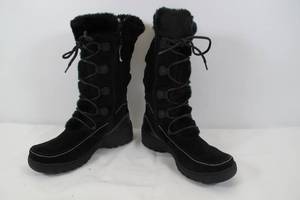 Black Zip Boots Size 7