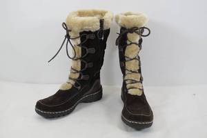 Brown Zipper Boots Size 7.5