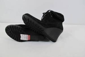 Black Wedge Booties Size 7