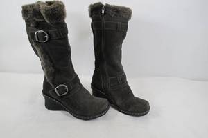 Tall Gray Boots Size 6