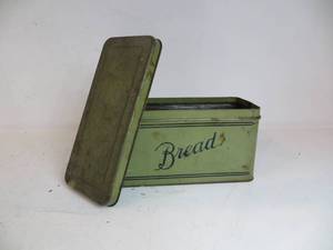 VINTAGE Metal Bread Box