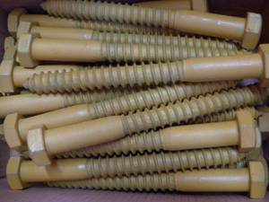 Deck Plus 12-in x 5-in Tan Ceramic Hex-Head Exterior Lag Screws (1) 260786