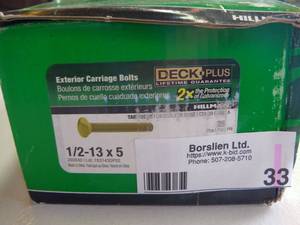 Deck Plus 12-13 x 5-in Coated Carriage Bolt (1) 260840