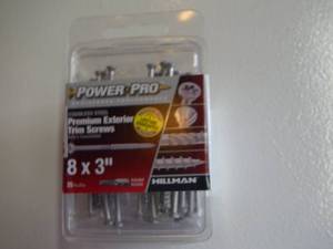 Power Pro #8 Stainless Steel Trim InteriorExterior Trim Screws (40-Count) (Qty 1 2 and 1 3)-Not used