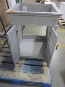 lot 13 image: Home Decorators Collection Ashburn 24 in. W x 21.63 in. D Vanity Cabinet in Grey ASGRA2421
