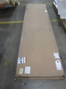 lot 36 image: Hampton Bay 8 ft. Laminate Countertop Kit with Right Miter in Calcutta Marble with Valencia Edge 12337KT08R4925