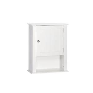 lot 270 image: Riverridge Home Ashland 16-12 in. W x 20 in. H x 7 in. D Bathroom Storage Wall Cabinet in White. New in Box