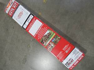 lot 251 image: Adjust-A-Gate  4-ft x 5ft) Galvanized Steel Chain-Link Fence Walk-Thru Gate CL 013619.