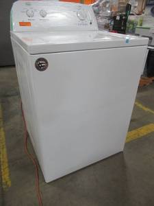 lot 281 image: Roper 3.5-cu ft High-Efficiency Top-Load Washer with Agitator (White) RTW4516FW. Like New