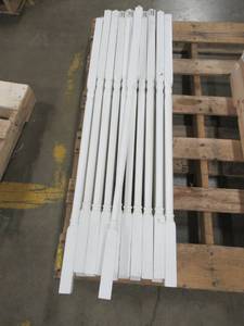 lot 295 image: 31 Wood Colonial Stair Balusters 42 solid wood, LWM-5141-PR Can be painted,