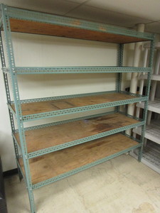 METAL-FRAME SHELVING UNIT