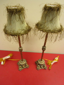 DECORATIVE LAMPS, WITH LION HEAD AND CLAW ACCENT BASES