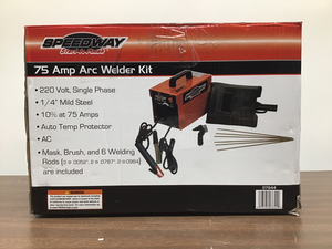 lot 9 image: Speedway 75-Amp Single Phase Arc Welder