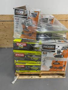 lot 30 image: Huge Mixed Lot Of Ridgid Wet-Vac and Ryobi Tile Saw