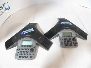 lot 21 image: 2 Polycom Soundstation Confernce Phones PN 2201-19000-001