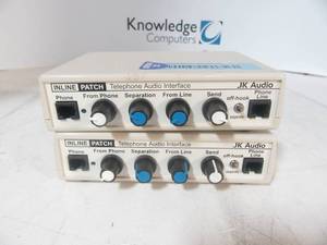 lot 34 image: Lot of 2 Inline Patch Telephone Audio Interface JK Audio