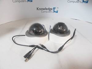 lot 42 image: Lot of 2 Ceiling mounted ajustable cameras