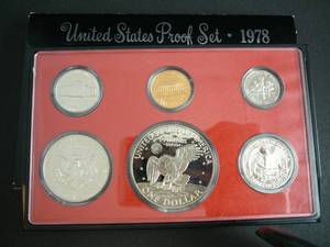 lot 2 image: 1978 U.S. Proof Set 6 Coins