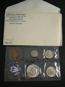 lot 10 image: 1965 S.S. Special Mint Set Uncirculated 5 Coins