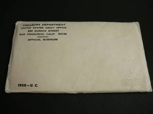 lot 13 image: 1968 Uncirculated Mint Set Unopened