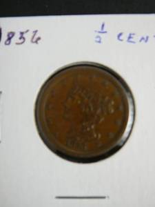 lot 69 image: 1856 12 Cent U.S. Coin