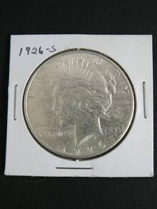 lot 71 image: 1926s Peace Silver Dollar