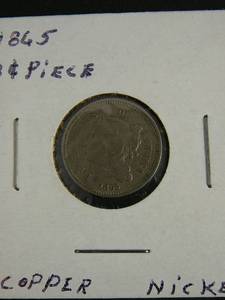 lot 73 image: 1865 Three Cent