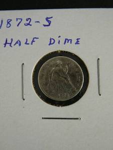 lot 74 image: 1872s Half Dime