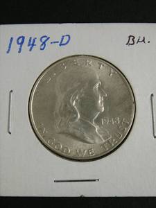 lot 82 image: 1848D Franklin Half Dollar