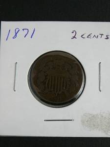 lot 84 image: 1871 2 Cents