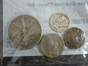 lot 109 image: 4 Coin American Classic Set