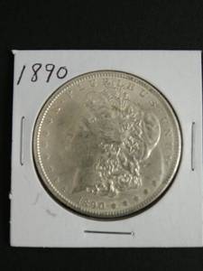 lot 115 image: 1890 Morgan Silver Dollar