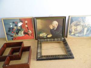 lot 41 image: Vintage Art - Frame - Shelf