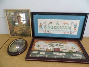 lot 87 image: Lot of 4 Pc Artwork