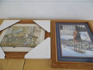 lot 90 image: 2 Pc Artwork